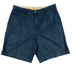Mens Tommy Bahama Sz 36 Blue Cotton Blend Stretch High Rise Chino Shorts